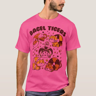 Camiseta Bagel Tigres - Animais do café da manhã de Tobe Fo