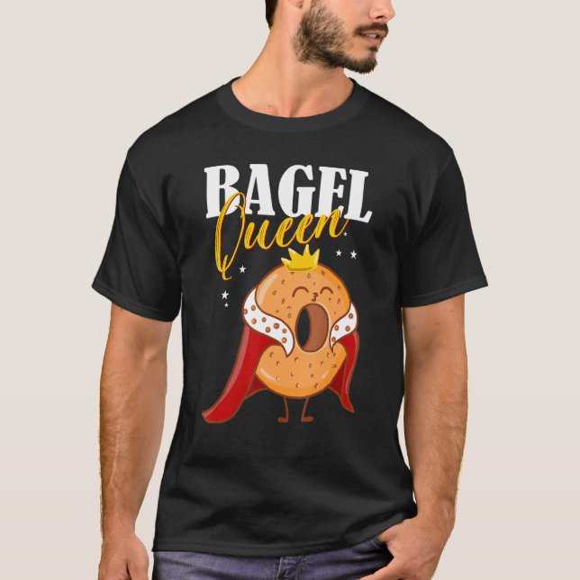 Camiseta Bagels Comida Tee Bagel Queen (Frente)