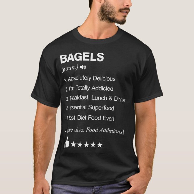 Camiseta Bagels Definição Significa jk rowling  (Frente)