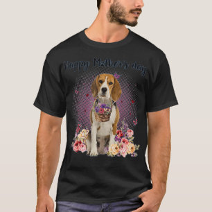 Camiseta Bagle Bonito Mãe Flor Feliz Dia de as mães Adorava