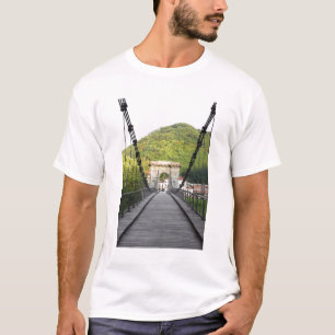 Camiseta Bagni di Lucca, Toscana, Itália - Uma ponte antig