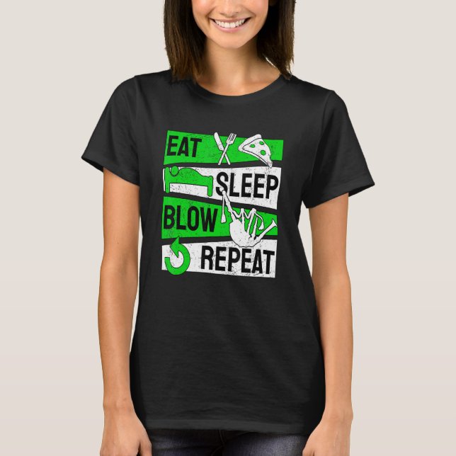 Camiseta Bagpipe Bagpipe Come Sleep Blow Repetir (Frente)