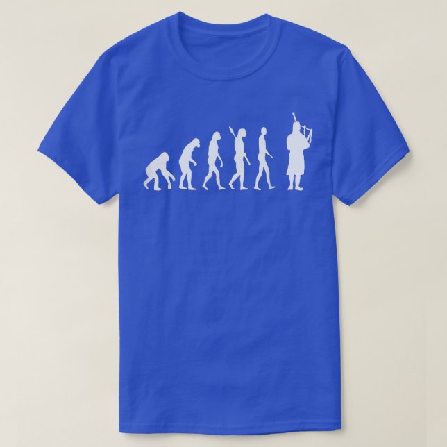 Camiseta Bagpipe Evolution Bagpiping Scottish Bagpiper Musi (Frente do Design)
