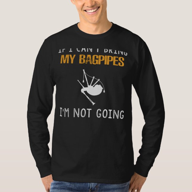 Camiseta Bagpipe Fanatic - Minha Viagem, Meus Pipes: Onde I (Frente)