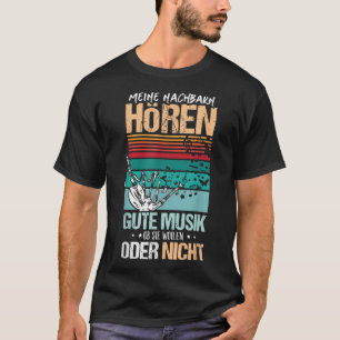 Camiseta Bagpipe, meus vizinhos ouvem música boa