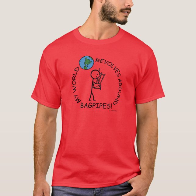 Camiseta Bagpipe - Mundo Revola-se (Frente)