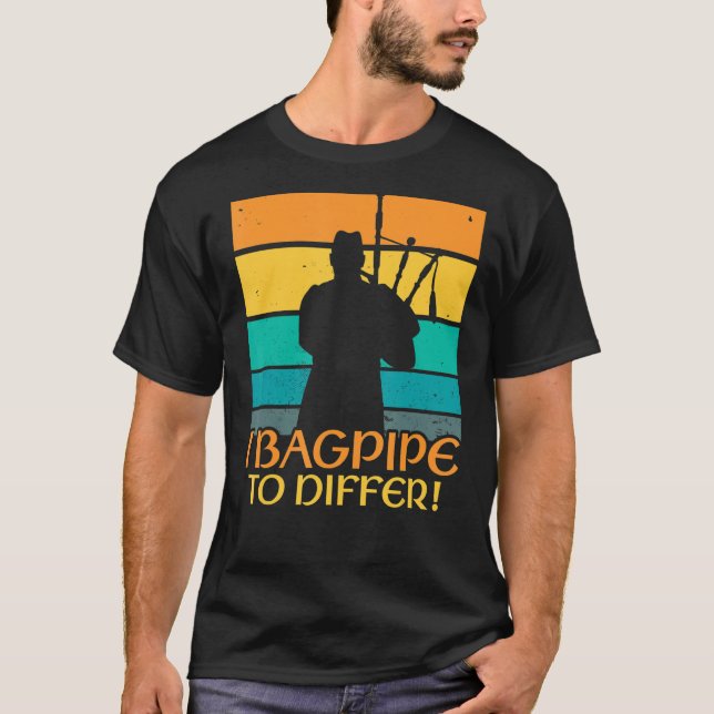 Camiseta Bagpipe para Diferir Bagpiper Bagpipe Player Bagpi (Frente)