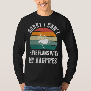 Camiseta Bagpipe Planta Tee: Abraça Humor Musical & Único