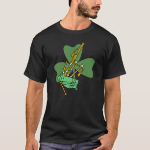 Camiseta Bagpipe Shamrock T-Shirt