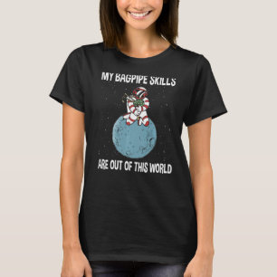 Camiseta Bagpipe treino músico bagpiper atronaut bagpip