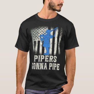 Camiseta Bagpiper Bagpiper Kilt Scottish Blow Bagpipe