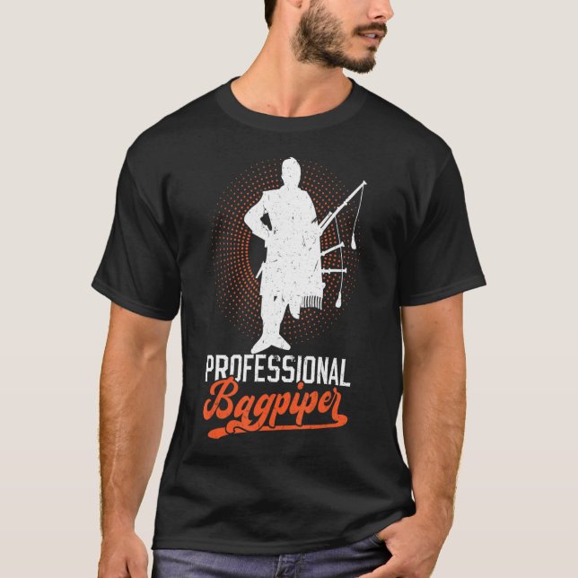Camiseta Bagpiper profissional (Frente)