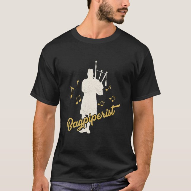 Camiseta Bagpiperist Bagpipe Scotsman Bagpiper (Frente)
