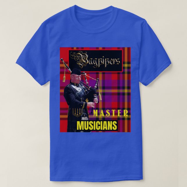 Camiseta Bagpipers Master Musicians (Frente do Design)