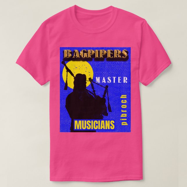 Camiseta Bagpipers Master Musicians 12 (Frente do Design)
