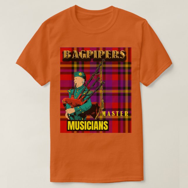 Camiseta Bagpipers Master Musicians 5 (Frente do Design)
