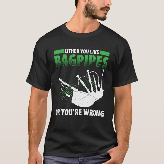Camiseta Bagpipes For Bagpiperist Bagpipe Player Bagpiping  (Frente)