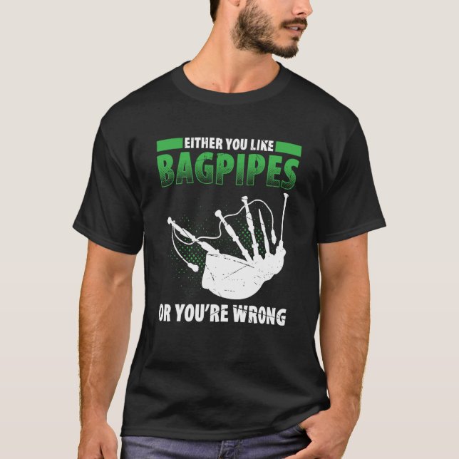Camiseta Bagpipes For Bagpiperist Bagpipe Player Bagpiping  (Frente)