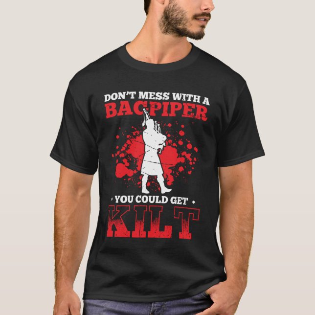 Camiseta Bagpipes For Bagpiperist Bagpipe Player Bagpiping  (Frente)