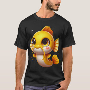 Camiseta Bagre Adorável Cabeça Amarela