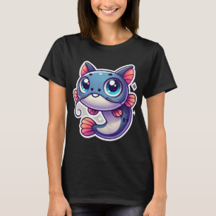 Camiseta Bagre Adorável de Cabeça Chata