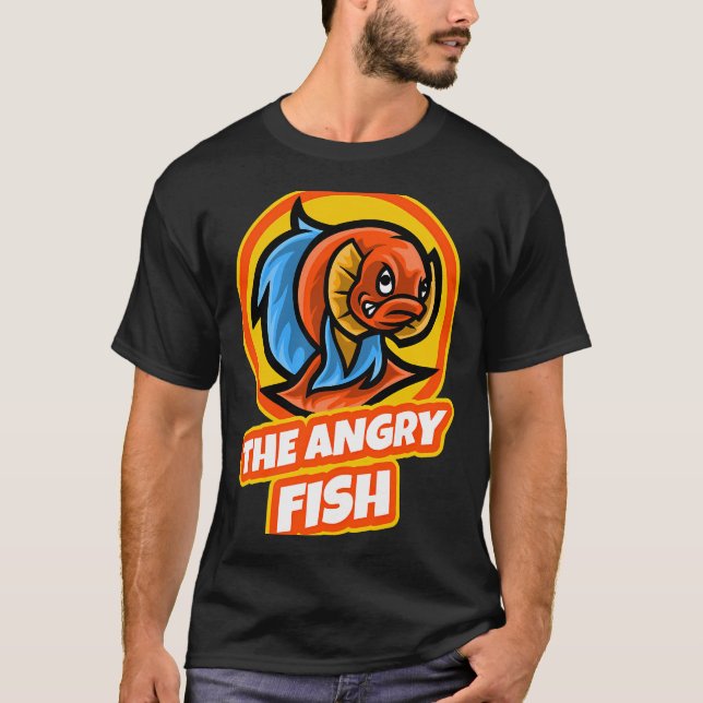 Camiseta Bagre de Cauda Vermelha Peixe Monstro Mantenedor d (Frente)