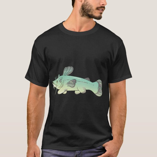 Camiseta bagre gato e peixe (Frente)