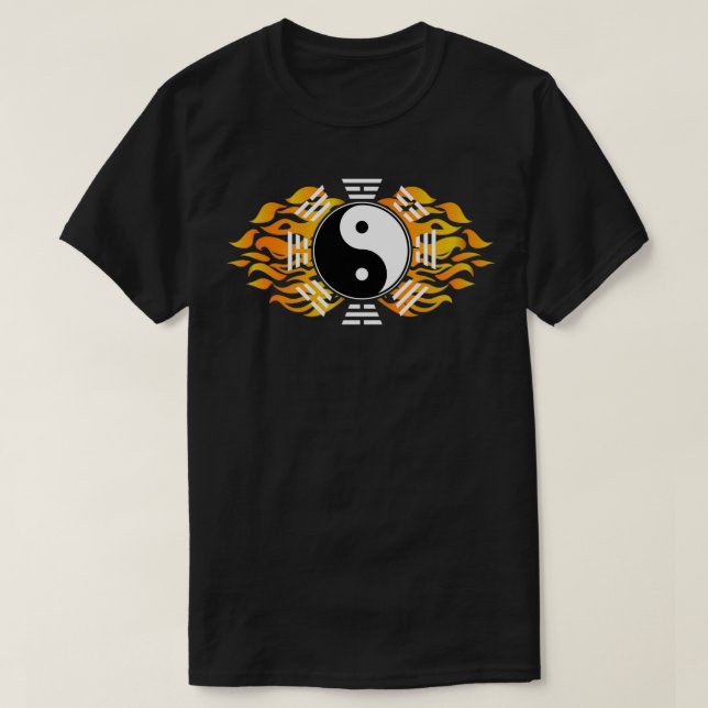 Camiseta Bagua Zhang Yin Yang - Círculo de Artes Marciais C (Frente do Design)