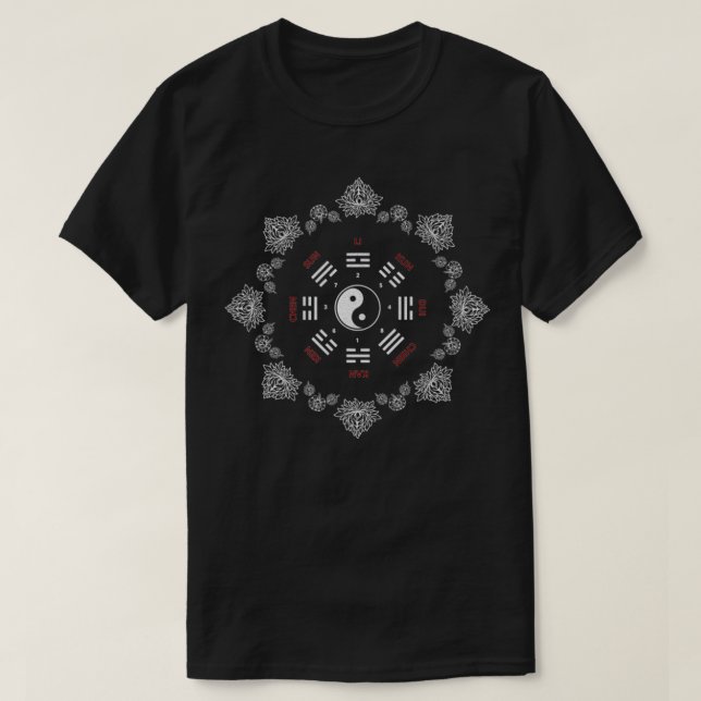 Camiseta Baguazhang Yin Yang Thai Chi Qi GongYogaWushu Mart (Frente do Design)