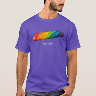 Camiseta Baguete Divertida Arco-íris Faguete Mês do Orgulho