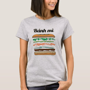 Camiseta Baguette vietnamiano do pão francês do sanduíche