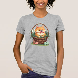 Camiseta Bagunça de Páscoa de Gomi Vintage Cachorro de Pásc