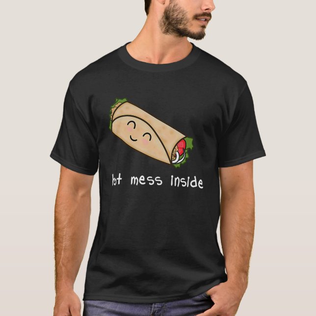 Camiseta Bagunça Quente Dentro do Burrito (Frente)
