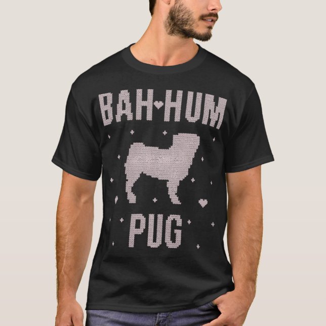 Camiseta Bah Hum Pug (Frente)