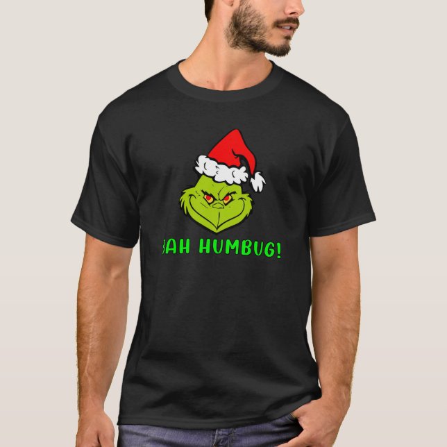 Camiseta Bah Humbug Scrooge Essential Christmas Cartoon (Frente)