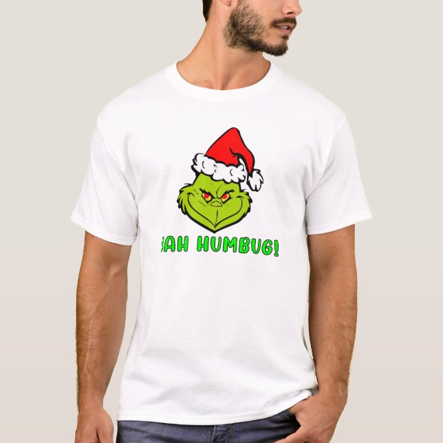 Camiseta Bah Humbug Scrooge Essential Christmas Cartoon (Frente)