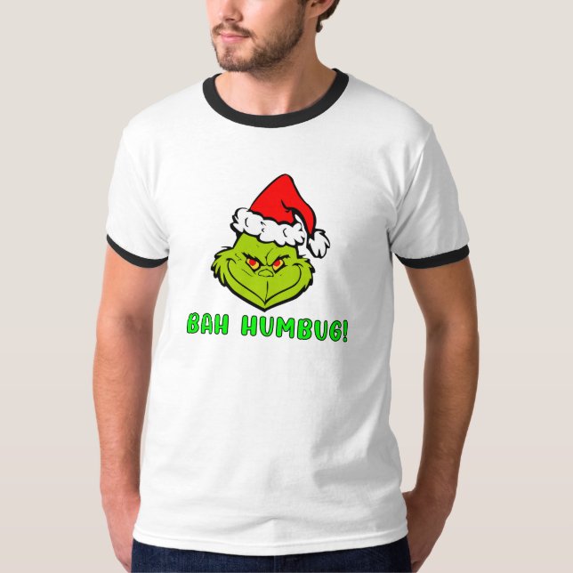 Camiseta Bah Humbug Scrooge Essential Christmas Cartoon (Frente)
