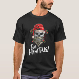 Camiseta Bah Humbug Skull Hat Papais noeis Favoritos Candy