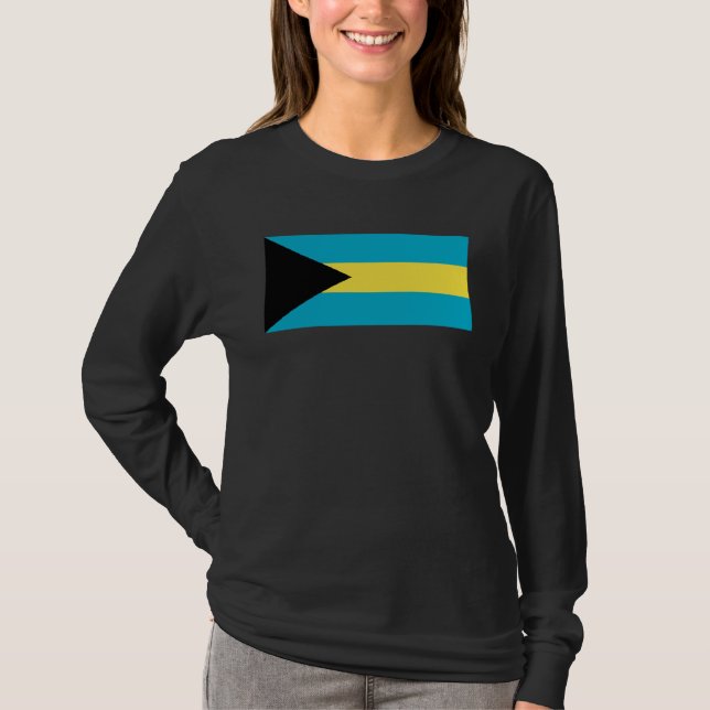 Camiseta Bahama Islands Flag  1 (Frente)