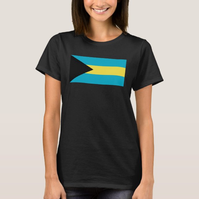 Camiseta Bahama Islands Flag  1 (Frente)