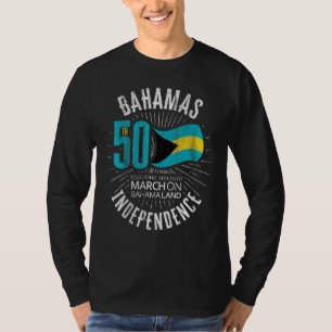 Camiseta Bahamas 50º Independência Bandeira Bahamiana Nassa