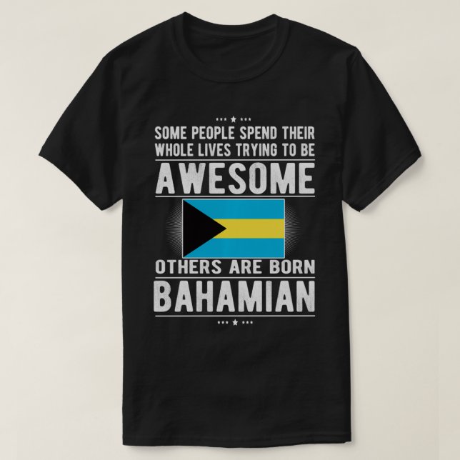 Camiseta Bahamas Bahamas Bahamas Bahamas Raízes Bahamian Pu (Frente do Design)