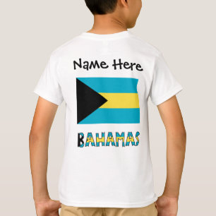 Camiseta Bahamas Bahamas Bandeira Personalização Negra Band