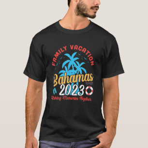 Camiseta Bahamas de férias da família 2023 Memórias do Faze