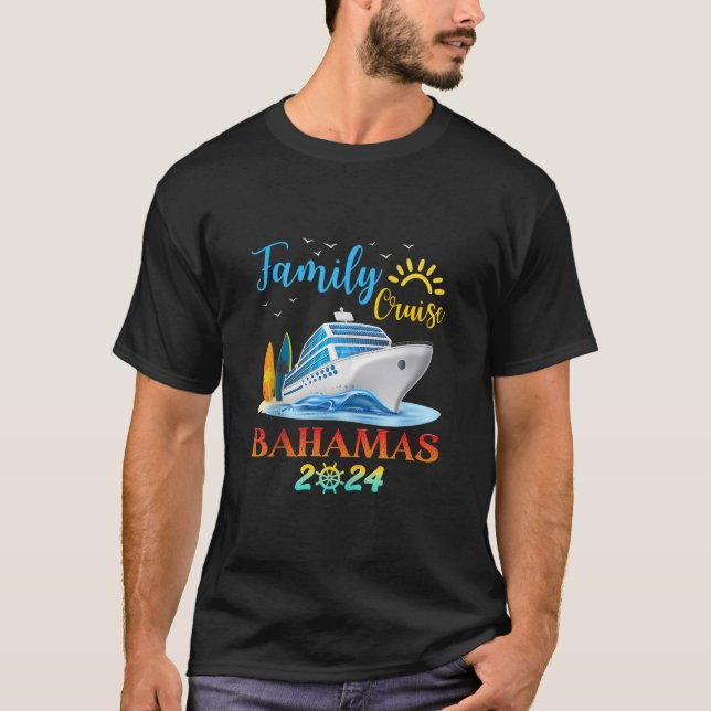 Camiseta Bahamas do Cruzeiro Familiar 2024 Férias de Combat (Frente)