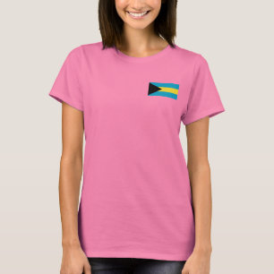 Camiseta Bahamas embandeiram e traçam o t-shirt da DK