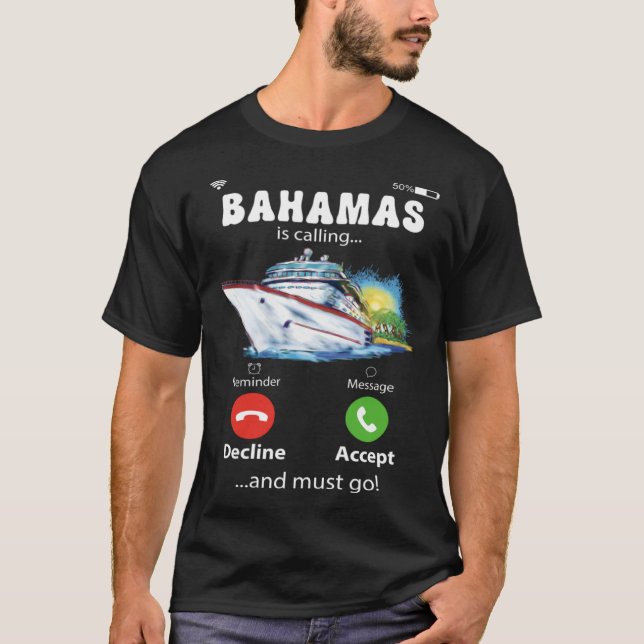 Camiseta Bahamas Está Chamando E Eu Preciso Ir Amar Cruzeir (Frente)