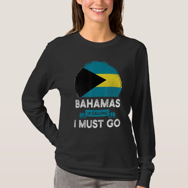 Camiseta Bahamas Está Chamando Eu Tenho Que Ir Para O Patri (Frente)