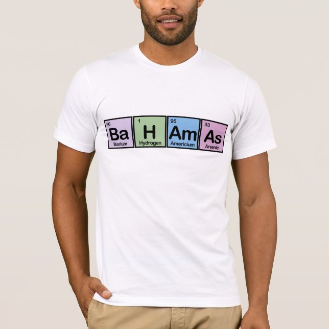 Camiseta Bahamas fizeram dos elementos (Frente)
