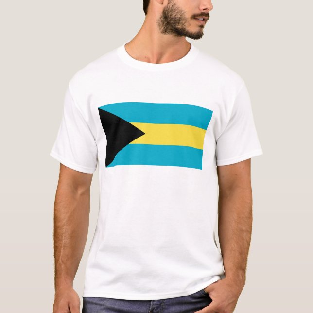 Camiseta Bahamas Flag T-Shirt, Patriotic T-Shirts, (Frente)